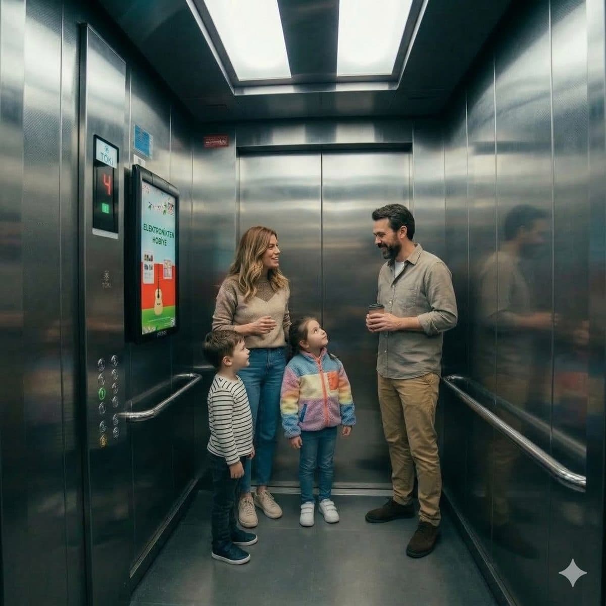 Aile asansörde